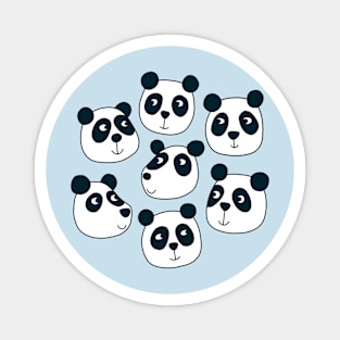 Particularly Pleasant Pandas Magnet